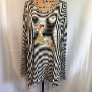 NWT Kim Rogers Christmas shirt